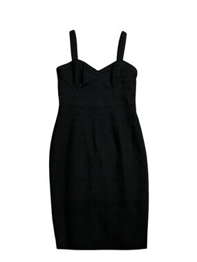 Express Tweed Sweetheart Neckline Corset Midi Sheath Dress